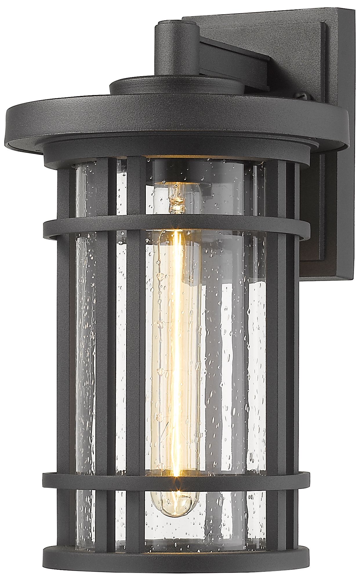 Jordan by Z-Lite Black 13.5 inch 1 Light Outdoor Wall Sconce