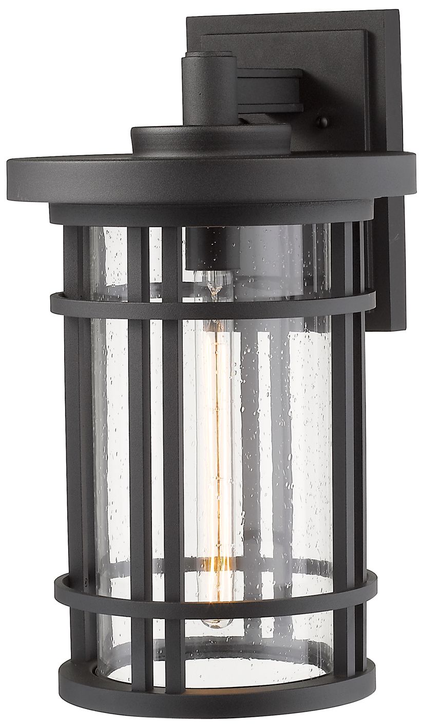 Image 4 Jordan by Z-Lite Black 20 inch 1 Light Outdoor Wall Sconce more views
