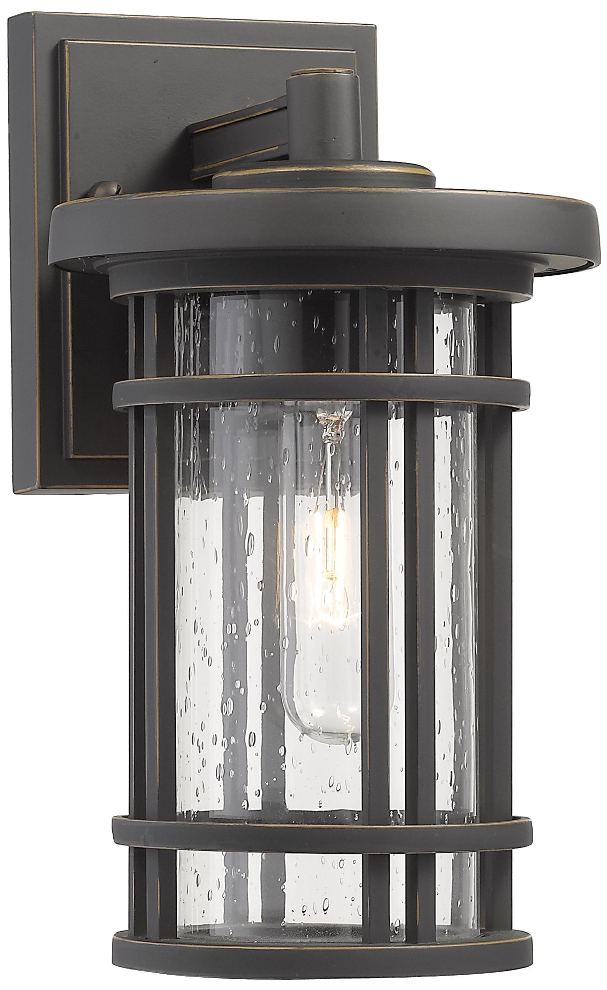 Jordan by Z-Lite Oil Rubbed Bronze 10.75 inch 1 Light Outdoor Wall Sconce