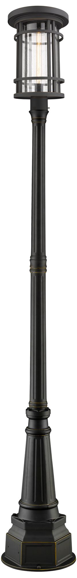 Jordan by Z-Lite Oil Rubbed Bronze 109.5 inch 1 Light Post Mounted Fixture