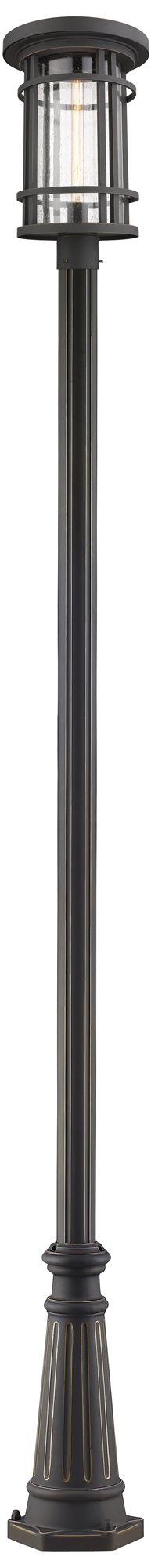 Jordan by Z-Lite Oil Rubbed Bronze 114 inch 1 Light Post Mounted Fixture