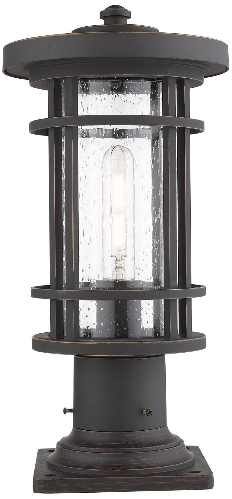 Jordan by Z-Lite Oil Rubbed Bronze 16.75 inch 1 Light Pier Mounted Fixture