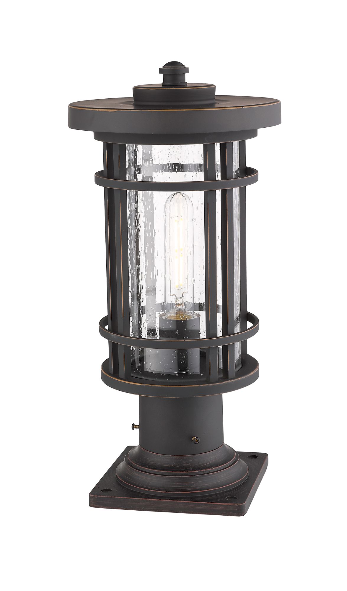 Image 4 Jordan by Z-Lite Oil Rubbed Bronze 16.75 inch 1 Light Pier Mounted Fixture more views