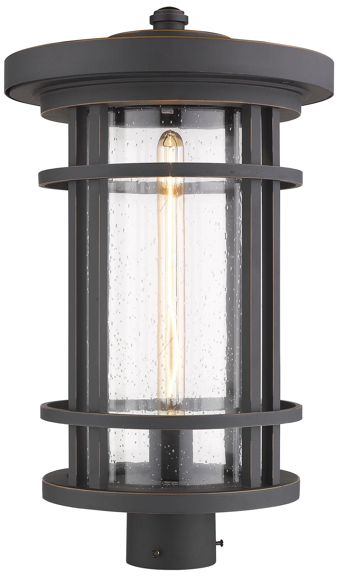 Jordan by Z-Lite Oil Rubbed Bronze 20.25 inch 1 Light Post Mount Fixture