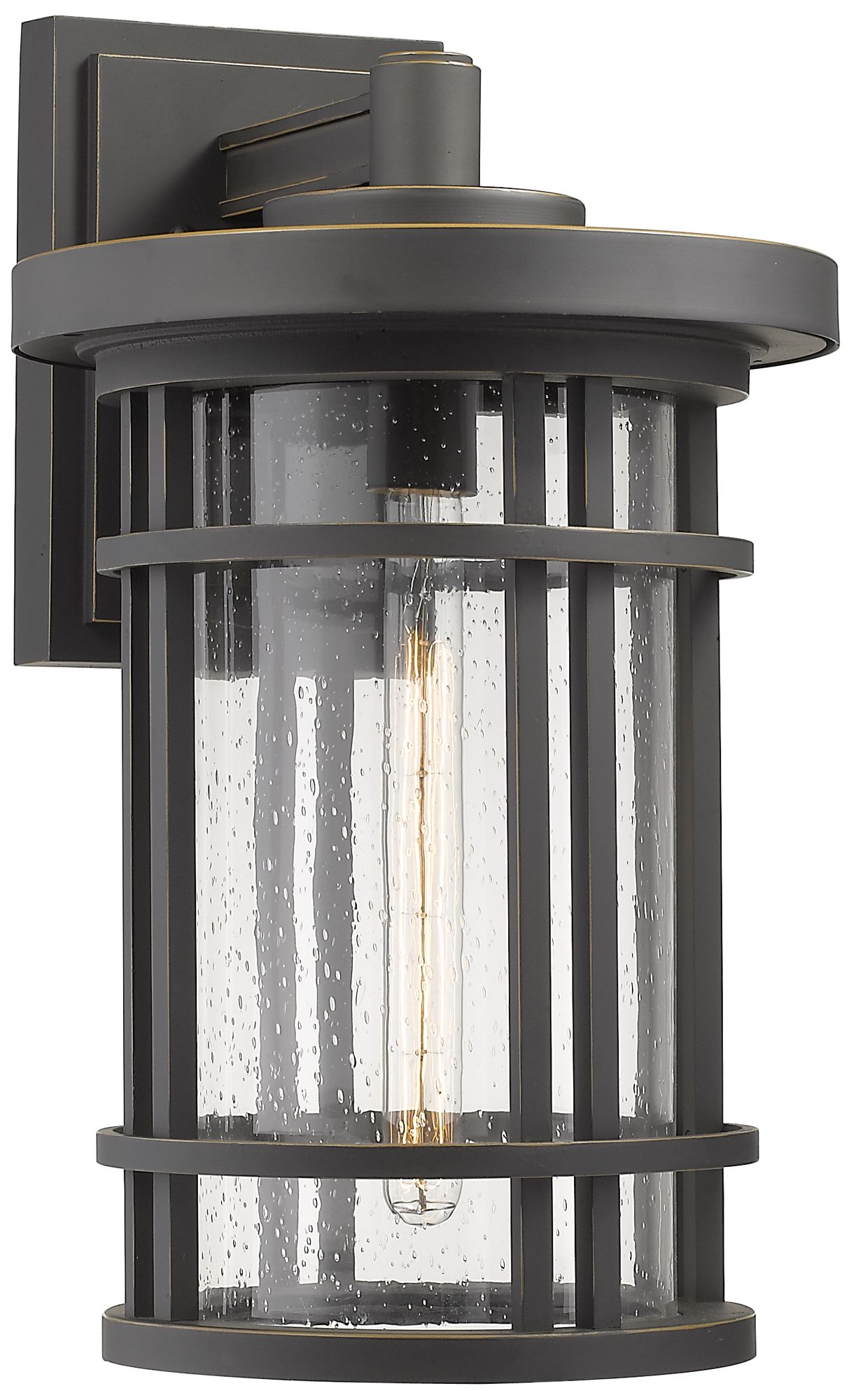 Jordan by Z-Lite Oil Rubbed Bronze 20 inch 1 Light Outdoor Wall Sconce