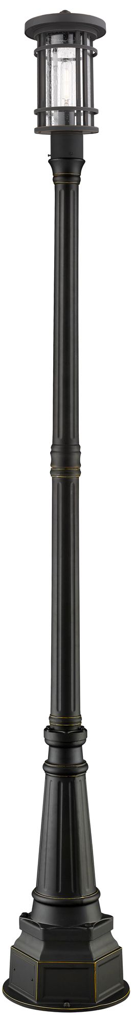 Jordan by Z-Lite Oil Rubbed Bronze 96.5 inch 1 Light Post Mounted Fixture