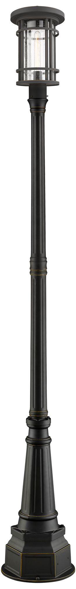 Jordan by Z-Lite Oil Rubbed Bronze 99.5 inch 1 Light Post Mounted Fixture