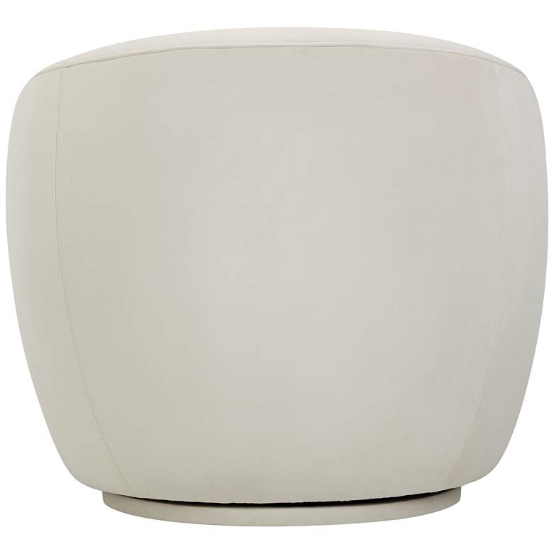 Image 5 Jordan Cream Velvet Swivel Armchair more views