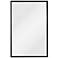 Jordan Matte Black 24" x 36 1/4" Rectangular Wall Mirror