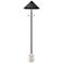 Jordana 58" High 2-Light Floor Lamp - Matte Black - Includes LED Bulb