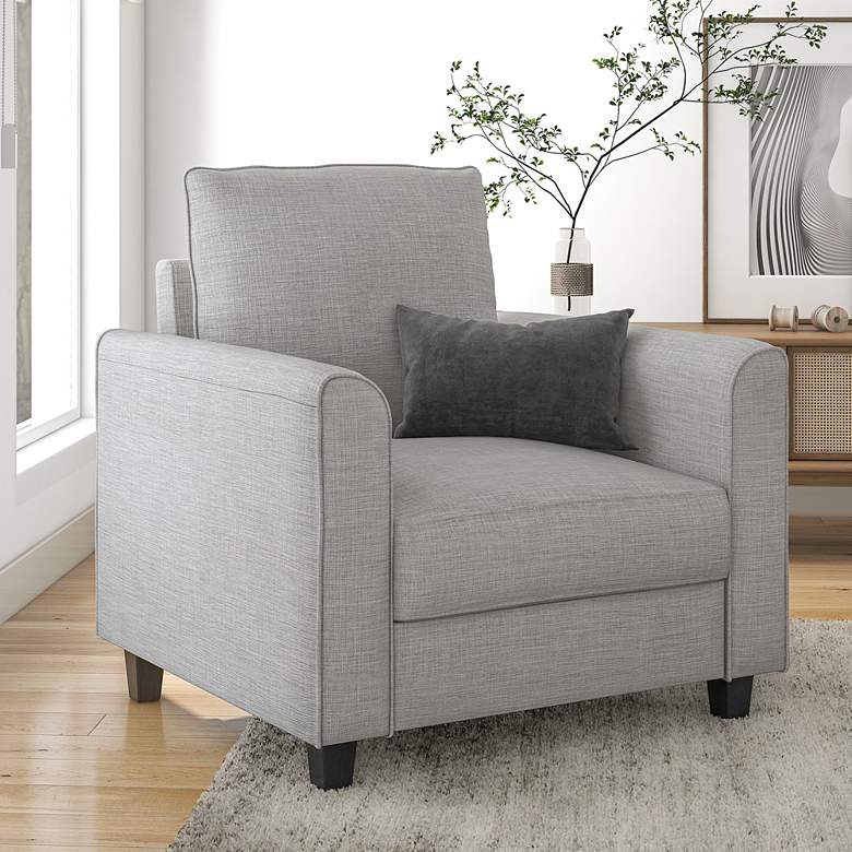 Image 1 Jorden Light Gray Fabric Accent Chair