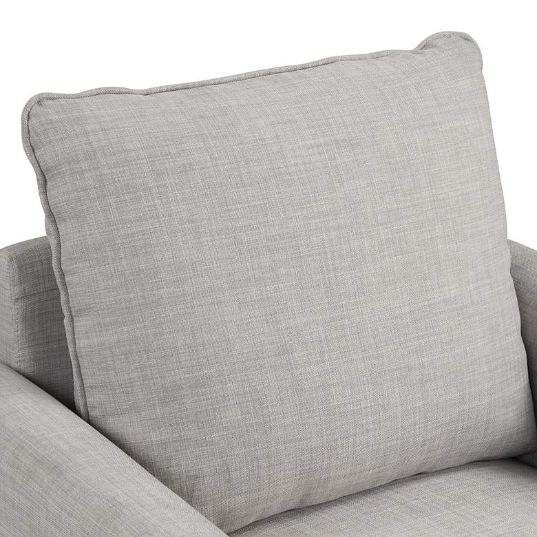 Image 3 Jorden Light Gray Fabric Accent Chair more views