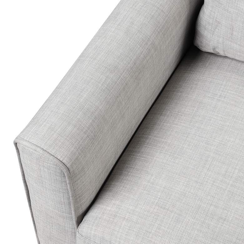 Image 5 Jorden Light Gray Fabric Accent Chair more views