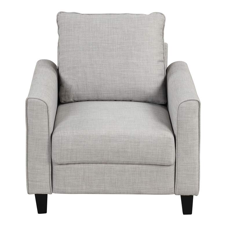 Image 6 Jorden Light Gray Fabric Accent Chair more views