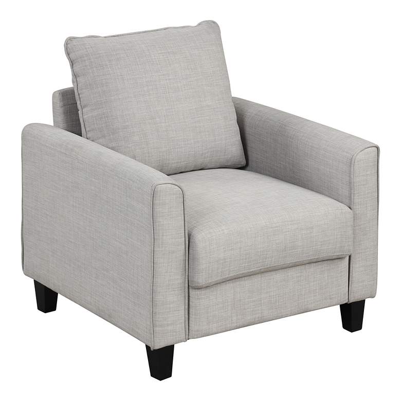 Image 7 Jorden Light Gray Fabric Accent Chair more views