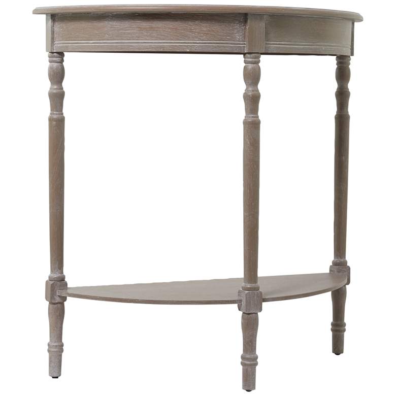 Image 2 Jordin 32"W Light Brownish Gray 1-Shelf Wood Console Table
