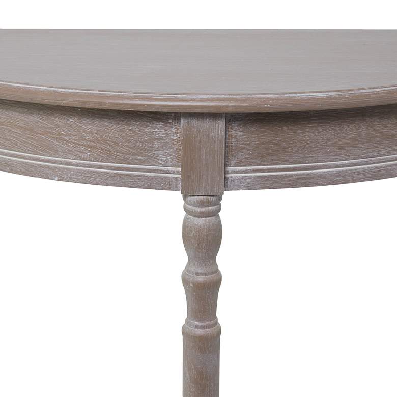Image 3 Jordin 32"W Light Brownish Gray 1-Shelf Wood Console Table more views