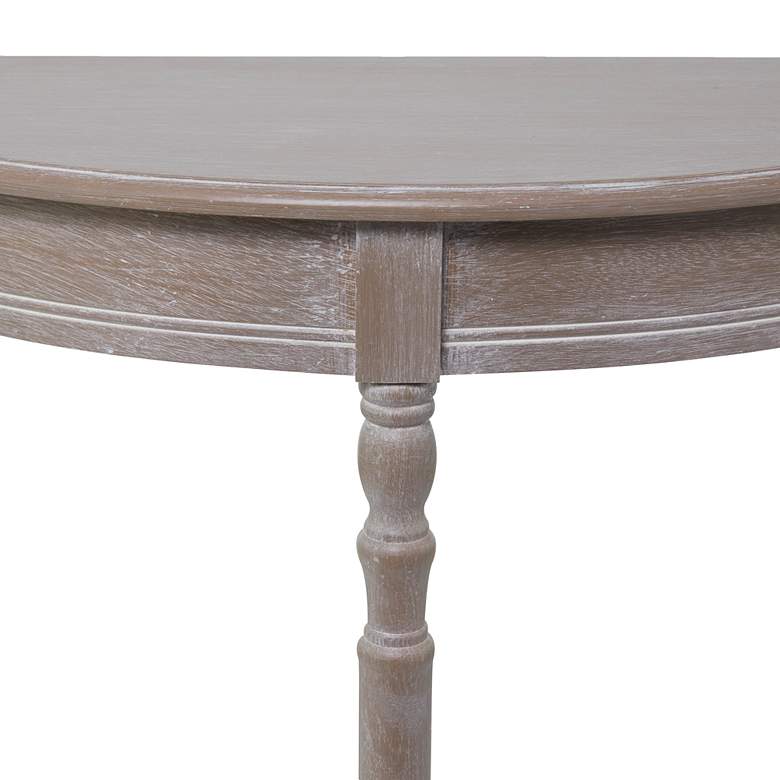 Image 3 Jordin 32 inchW Light Brownish Gray 1-Shelf Wood Console Table more views