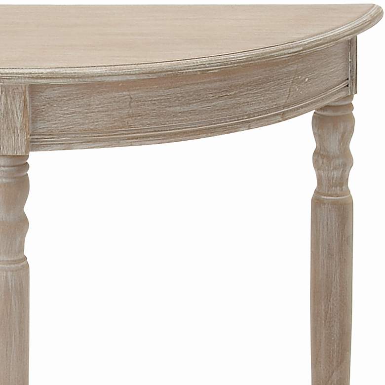 Image 4 Jordin 32 inchW Light Brownish Gray 1-Shelf Wood Console Table more views