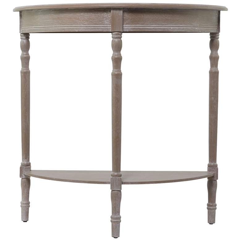 Image 6 Jordin 32"W Light Brownish Gray 1-Shelf Wood Console Table more views
