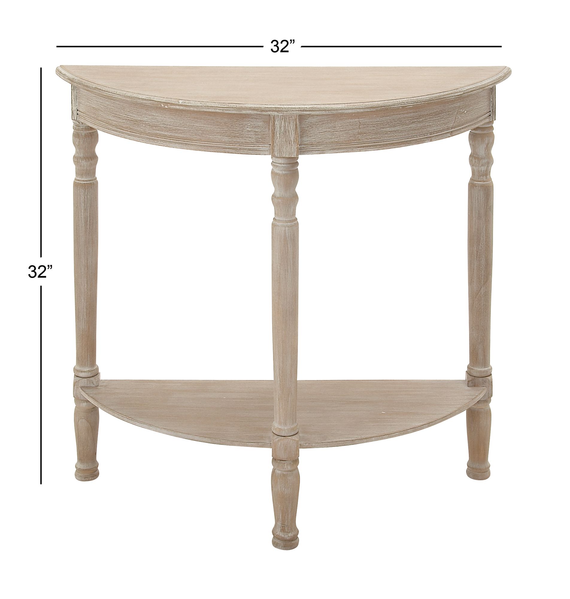 Jordin 32"W Light Brownish Gray 1-Shelf Wood Console Table