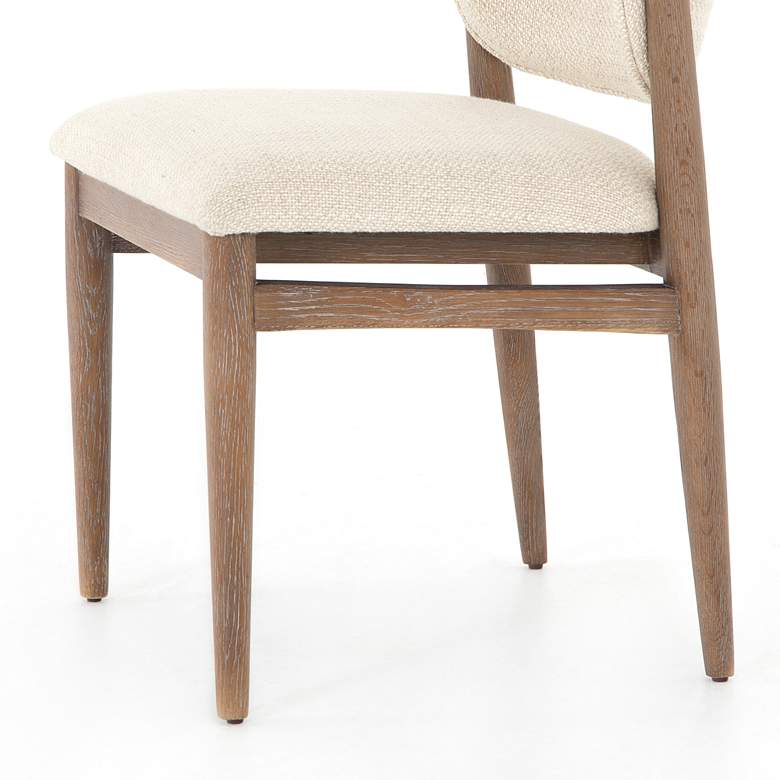 Image 3 Joren Mid-Century Taupe Nettlewood Dining Chair more views
