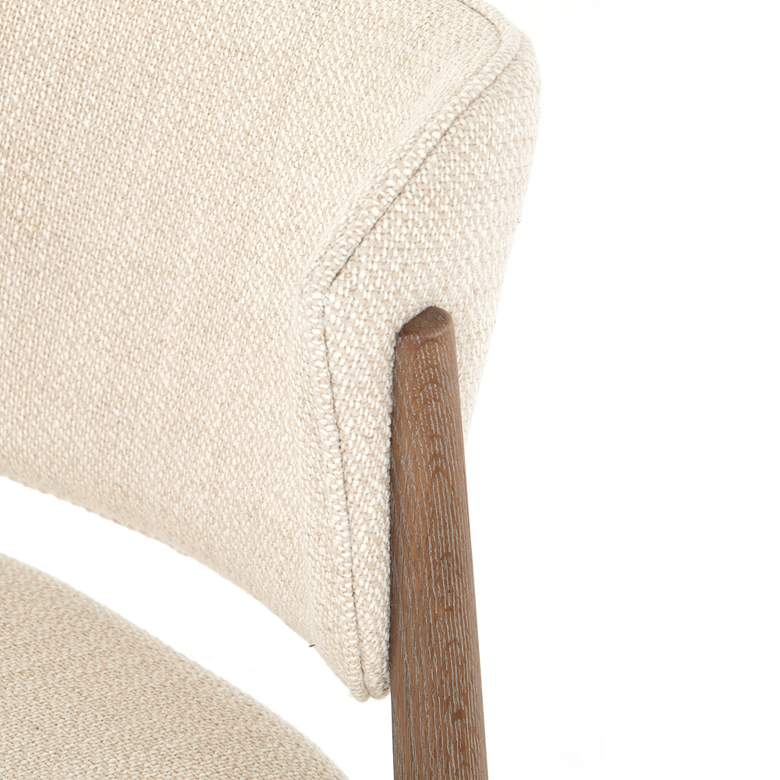 Image 4 Joren Mid-Century Taupe Nettlewood Dining Chair more views