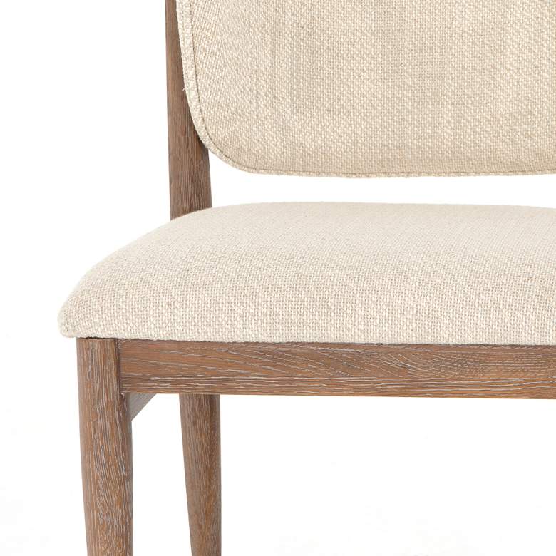 Image 5 Joren Mid-Century Taupe Nettlewood Dining Chair more views