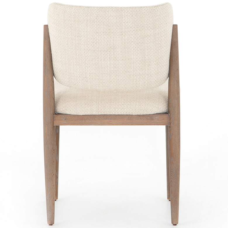 Image 6 Joren Mid-Century Taupe Nettlewood Dining Chair more views