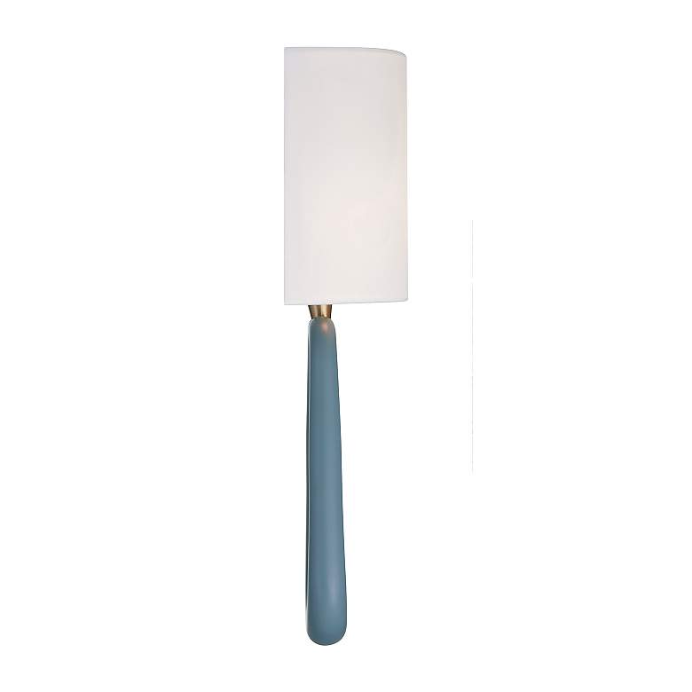 Image 5 Jori 2 Light Aged Brass + Blue Sconce more views