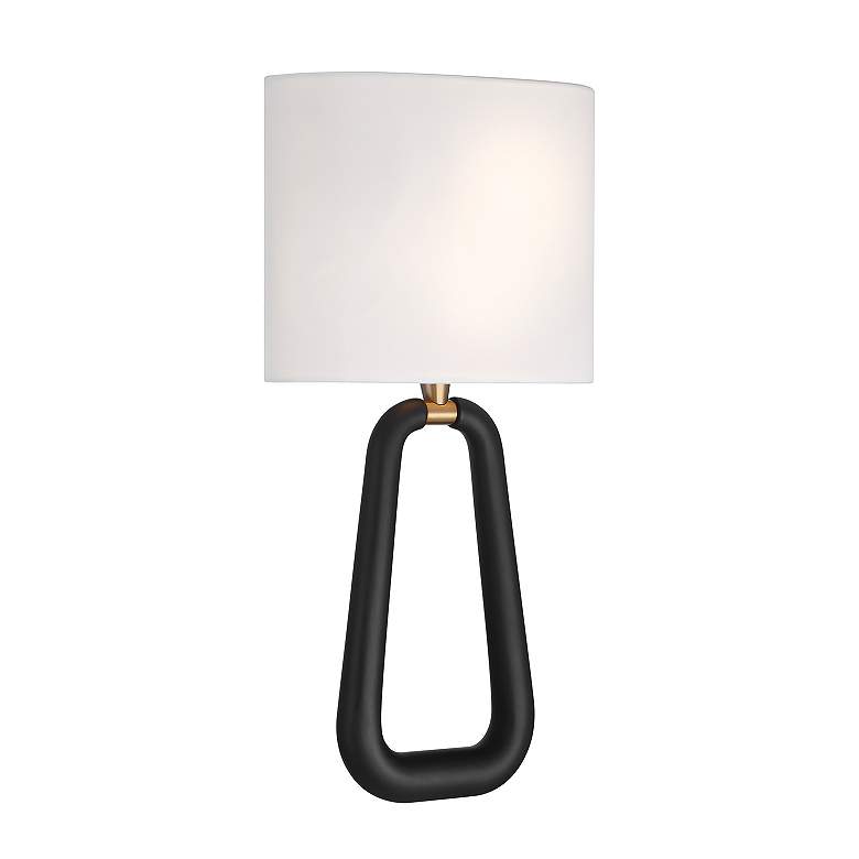 Image 4 Jori 2 Light Aged Brass + Matte Black Sconce more views