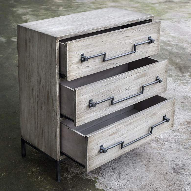 Image 6 Jory 30" Wide Aged Wood Farmhouse Accent Cabinet more views