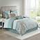 Josefina Seafoam and White 8-Piece Comforter Bed Set