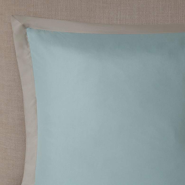 Image 5 Josefina Seafoam and White 8-Piece Queen Comforter Bed Set more views