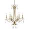 Josephine 26 1/4" Wide Silver Leaf 6-Light Chandelier