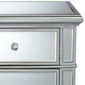 Image4 of Josephine 42" Wide 3-Drawer Mirrored Accent Chest more views
