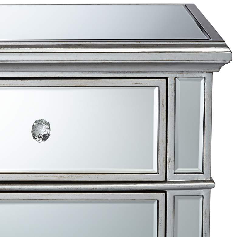 Image 4 Josephine 42 inch Wide 3-Drawer Mirrored Accent Chest more views
