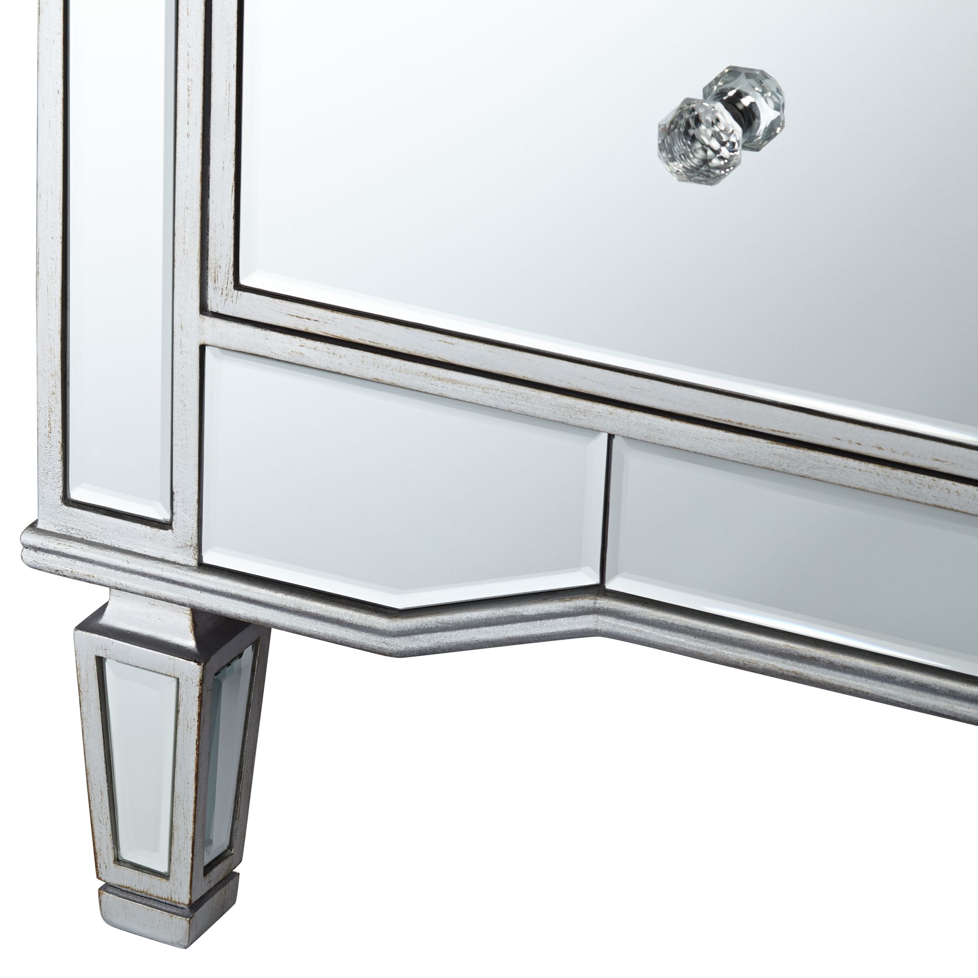 Josephine 42" Wide 3Drawer Mirrored Accent Chest 56N03 Lamps Plus