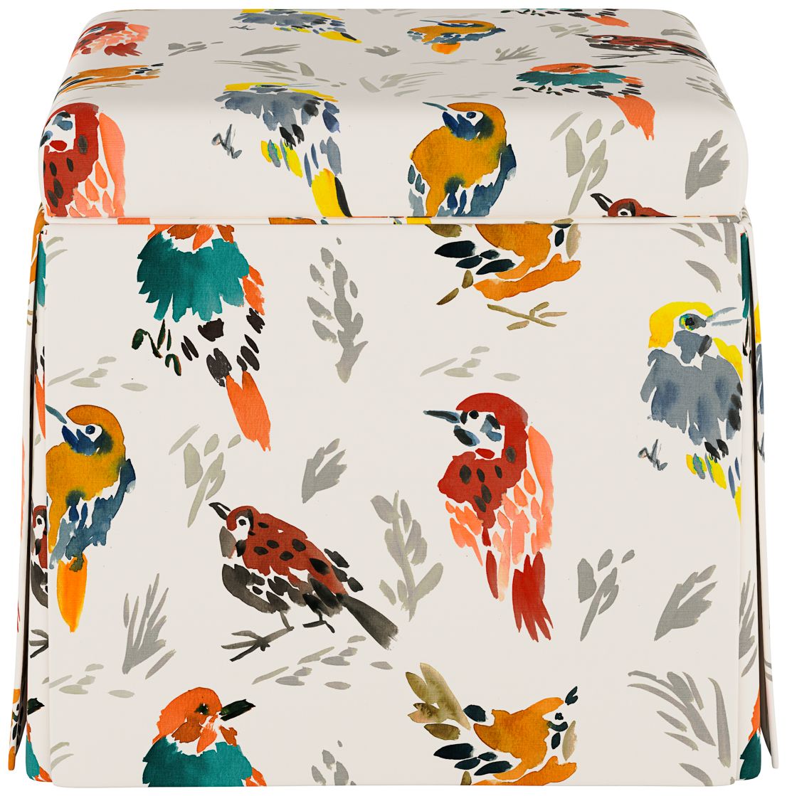 Image 4 Joshua Avery Multi-Color Fabric Storage Ottoman - Made to Order more views