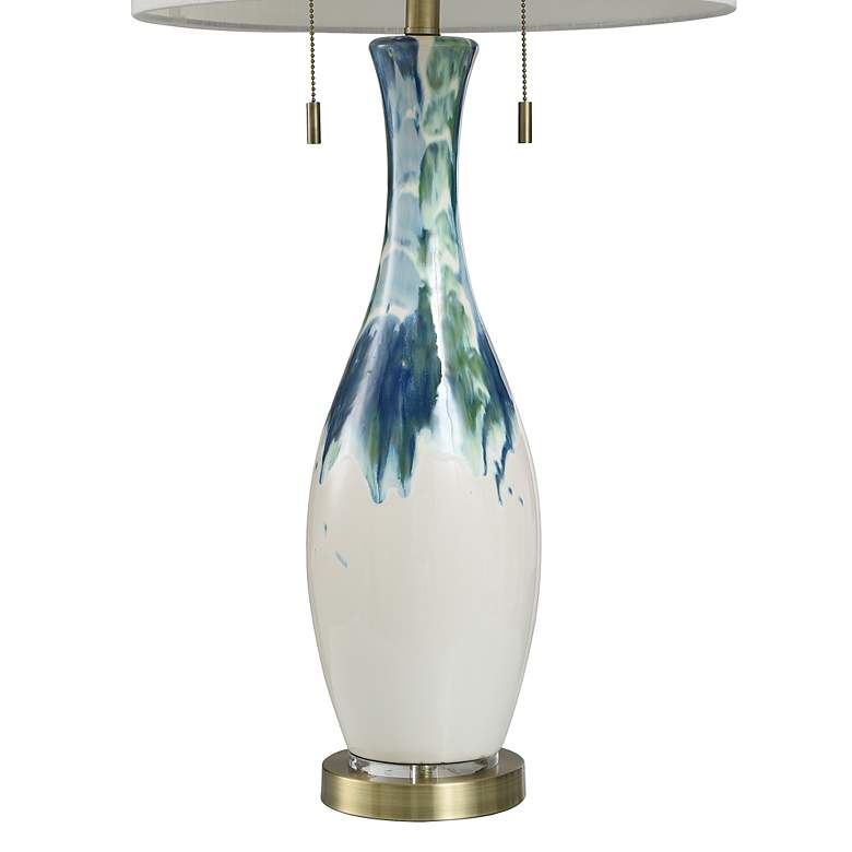 Image 4 Joshua Ceramic Wave Table Lamp more views