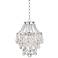 Josie 12" Wide Chrome and Crystal Pendant Light
