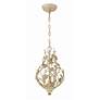 3_Josie 9" Wide Champagne Green Tea 3-Light Mini Chandelier