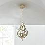 2_Josie 9" Wide Champagne Green Tea 3-Light Mini Chandelier