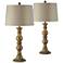 Josie Distressed Gold Table Lamps Set of 2