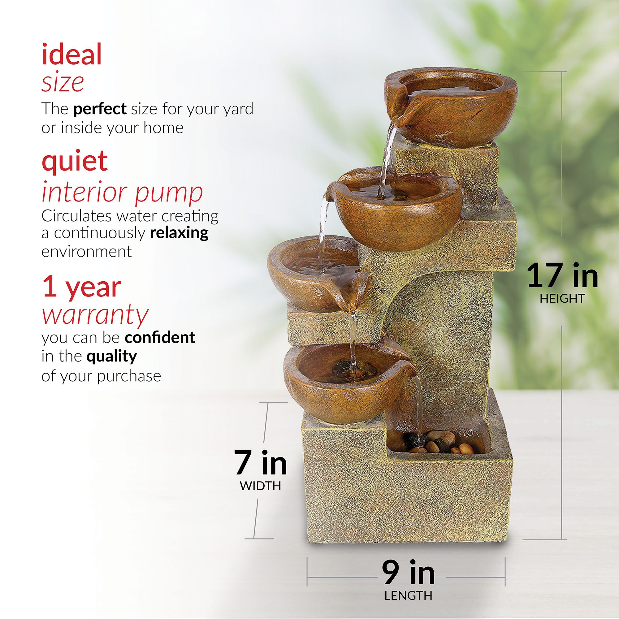 Josselin Tiering Pots Fountain