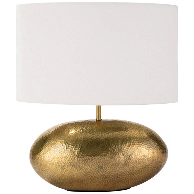 Image 1 Joule 19 inch High Natural Brass Metal Accent Table Lamp