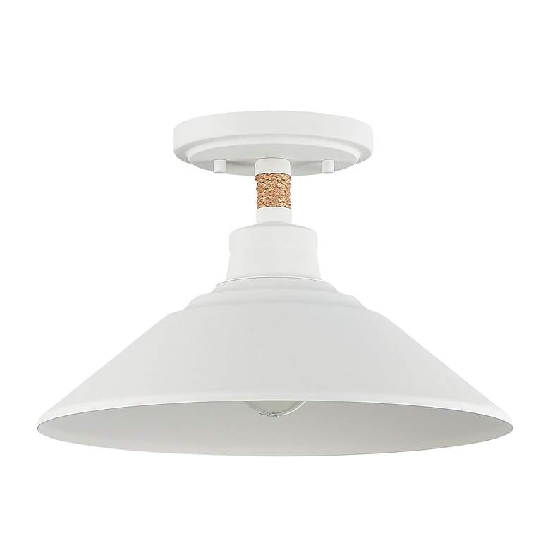 Image 2 Journey 1-Light Semi-Flush in Natural White more views