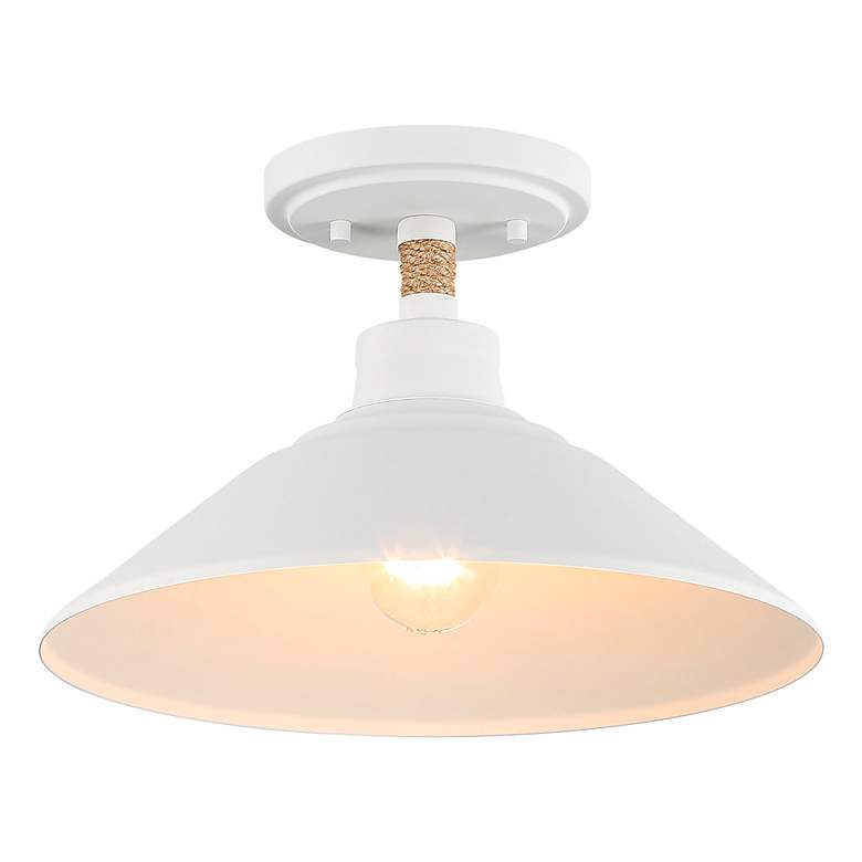 Image 6 Journey 1-Light Semi-Flush in Natural White more views