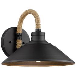 Journey 12&quot; Wide Natural Black 1-Light Wall Sconce with Natural Black