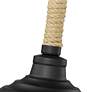 5_Journey 12" Wide Pendant in Natural Black more views